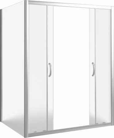 Душевой уголок Good Door Infinity WTW-TD+SP-G-CH 150x90 фото 3