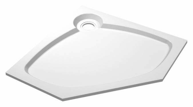 Поддон для душа Cezares Tray P 100 пятиугольный фото 1