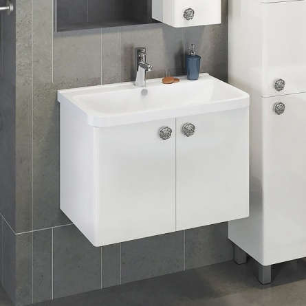 Мебель для ванной Comforty Флоренция 70 П белый глянец фото 4