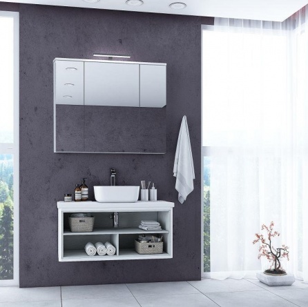 Мебель для ванной Акватон Брук 100 открытая, дуб латте фото 1