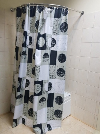 Штора для ванной Bath Plus 2100F/8G black фото 2