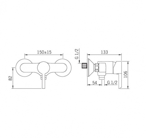 Смеситель для душа Oras Nordia фото 2