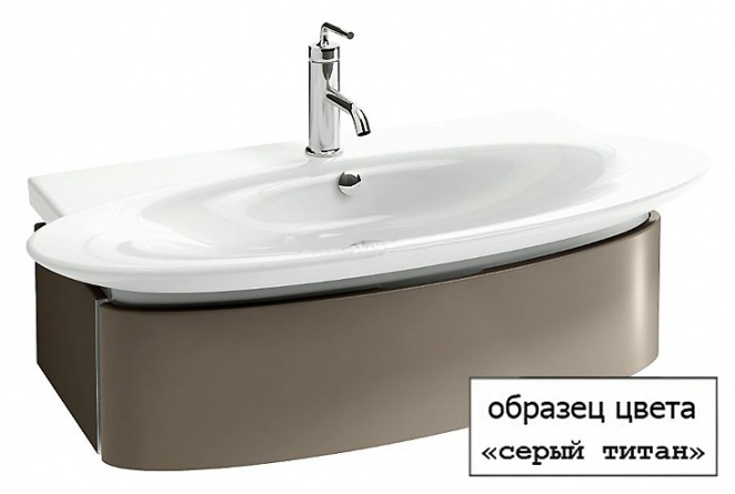 Мебель для ванной Jacob Delafon Presquile 60 серый титан фото 2