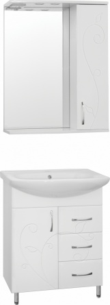 Мебель для ванной Style Line Эко Фьюжн №24 65 белая фото 1