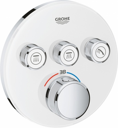 Термостат Grohe Grohtherm SmartControl 29904LS0 для ванны с душем, moon white фото 1