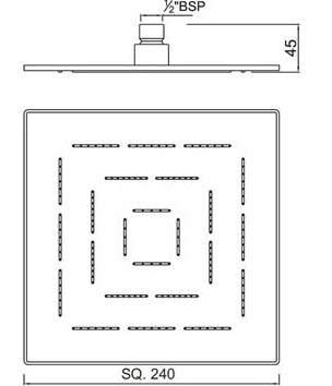 Верхний душ Jaquar Maze OHS-CHR-1629 фото 4