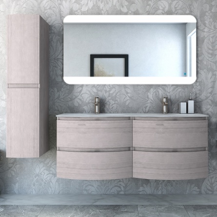Мебель для ванной Cezares Vague 140 две чаши rovere sbiancato фото 1