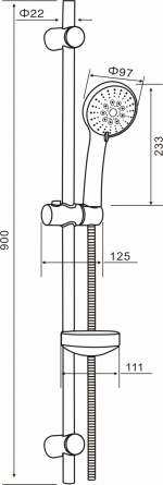 Душевой гарнитур Orange O-Shower OS032 фото 7