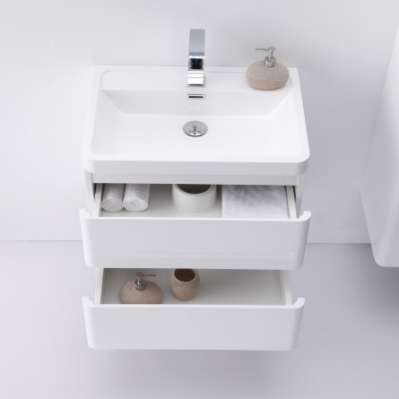 Мебель для ванной BelBagno Energia-N 60 bianco lucido напольная фото 3