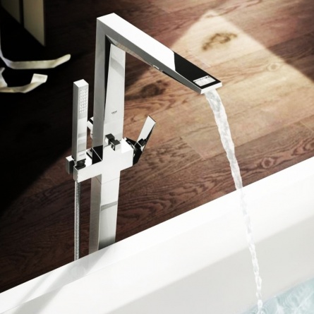 Смеситель Grohe Allure Brilliant 23119000 БЕЗ ВНУТРЕННЕЙ ЧАСТИ, напольный фото 3