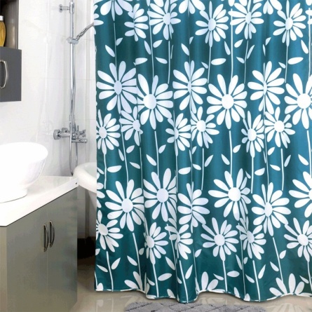 Штора для ванной Milardo Flowers Blue фото 2