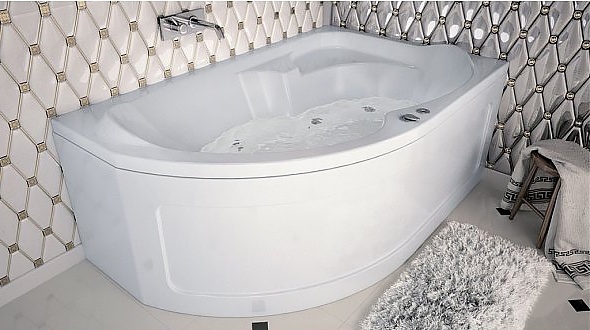 Акриловая ванна Aquanet Allento 170x105 R фото 4