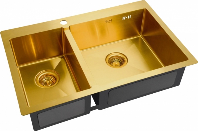 Мойка кухонная Zorg Inox PVD SZR-78-2-51 R bronze фото 1