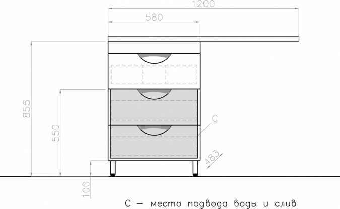 Тумба с раковиной  фото 5