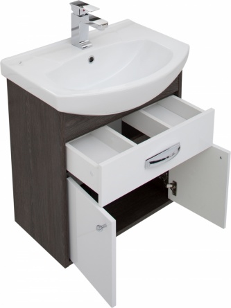 Тумба для комплекта Aquanet Грейс 60 1 ящик, 2 фасада, дуб кантенбери фото 7