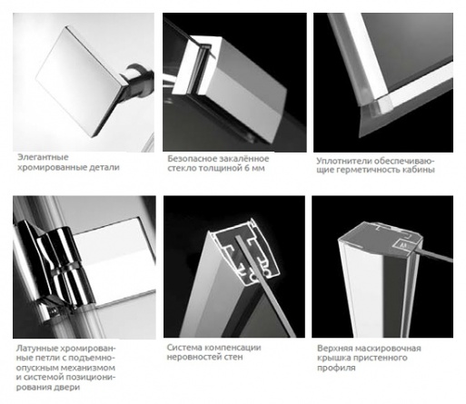 Душевой уголок Radaway Almatea KDJ 100x80 прозрачное стекло R фото 2