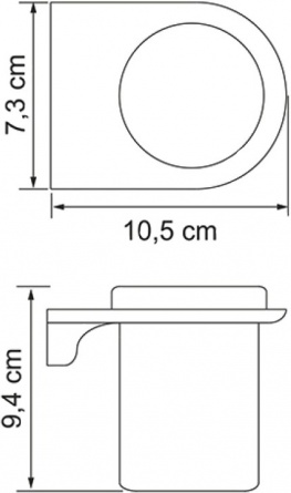 Стакан Wasserkraft Kammel K-8328white фото 7