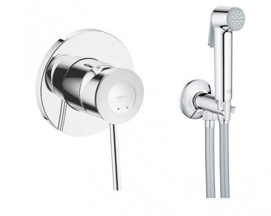 Гигиенический душ Grohe BauClassic 124902 со смесителем фото 1