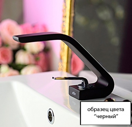 Смеситель Webert Wolo WO850101564 черный для ванны с душем фото 2