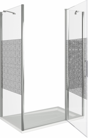 Душевой уголок Good Door Fantasy WTW+SP-F-CH 130x90 фото 3