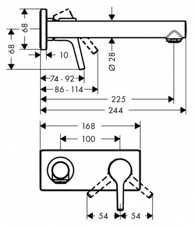 Смеситель Hansgrohe Talis S 72111000 для раковины фото 4