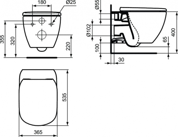 Комплект Ideal Standard Tesi T355101PT15 фото 8