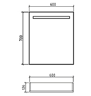 Зеркало-шкаф BelBagno SPC-1A-DL-BL-600 фото 4
