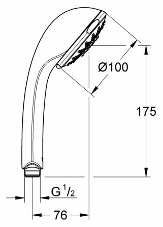 Душевая лейка Grohe Relexa Five фото 5