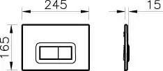 Комплект VitrA Normus 9773B003-7202 кнопка хром фото 9