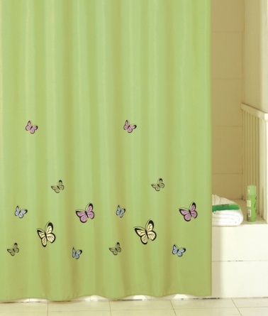 Штора для ванной Iddis Green Butterfly фото 2