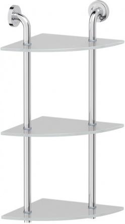Полка Ellux Elegance ELE 054 3-х ярусная угловая, 26 см фото 1