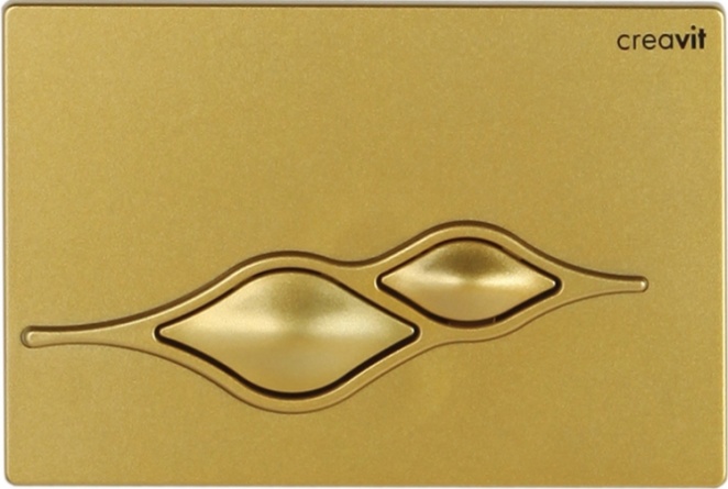 Кнопка смыва Creavit Ufo GP1006.00 золото матовое фото 1