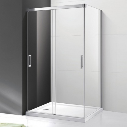 Душевой уголок Cezares Tandem Soft AH-2-120/90-C-Cr-IV стекло прозрачное фото 1
