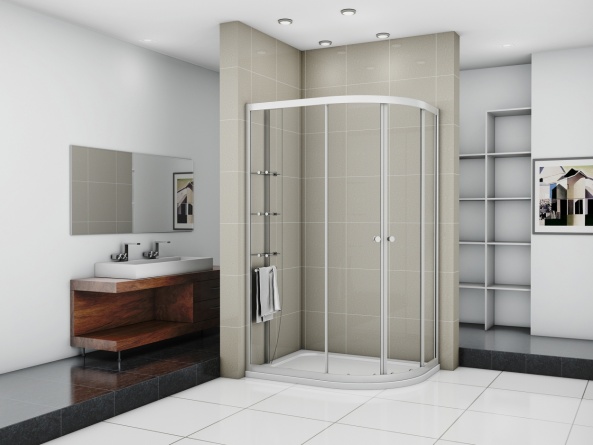 Душевой уголок Cezares Pratico RH 2 120/90 C Cr фото 3