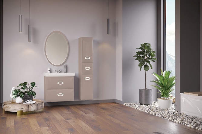 Зеркало Marka One Arrondi/Bonne 60 cappuccino фото 4