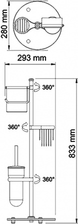 Стойка Wasserkraft K-1256 фото 4