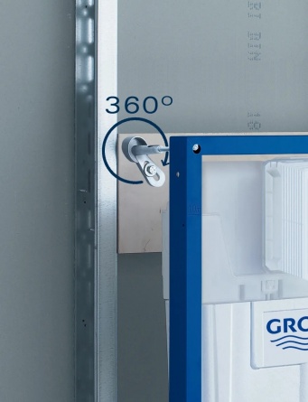 Комплект  Система инсталляции для унитазов Grohe Rapid SL 38929000 4 в 1 с кнопкой смыва + Унитаз подвесной Villeroy & Boch O'Novo 5660 H101 alpin фото 8