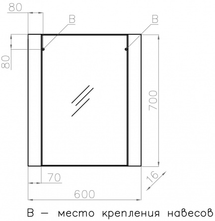 Зеркало Style Line Монако 60 ориноко фото 3