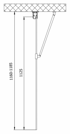 Душевая перегородка Vegas Glass EAF 116 09 05 стекло бронза, 116 фото 5