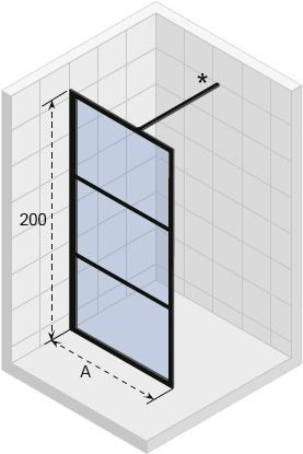 Душевая перегородка Riho Grid GB400 100 см фото 3