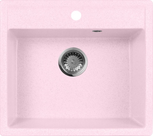 Мойка кухонная AquaGranitEx M-56 светло-розовая фото 1
