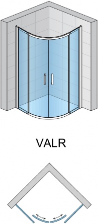 Душевой уголок SanSwiss Valea VALR5510005060 100x100x190 фото 8