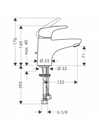Hansgrohe Metropol E для раковины фото 2