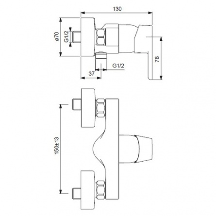 Смеситель для душа Ideal Standard Vito фото 2