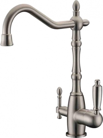 Смеситель Zorg Sanitary ZR 312 YF-33-nikel для кухонной мойки фото 1