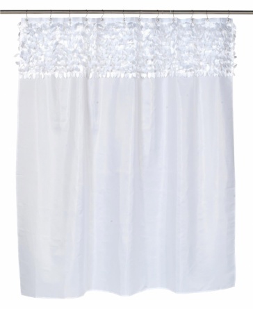 Штора для ванной Carnation Home Fashions Jasmine White фото 1