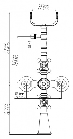 Смеситель Seaman Eco Koblenz SSN-2368D для ванны с душем фото 2
