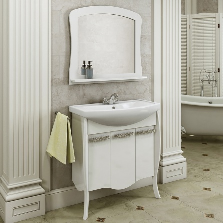 Мебель для ванной Comforty Венеция 80 белый глянец фото 1