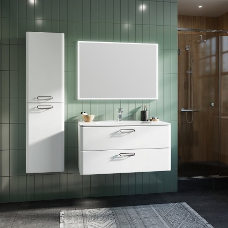 Зеркало Iddis Brick 100 c термообогревом и подсветкой фото 2
