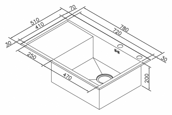 Мойка кухонная Zorg Inox X X-7851-R фото 3